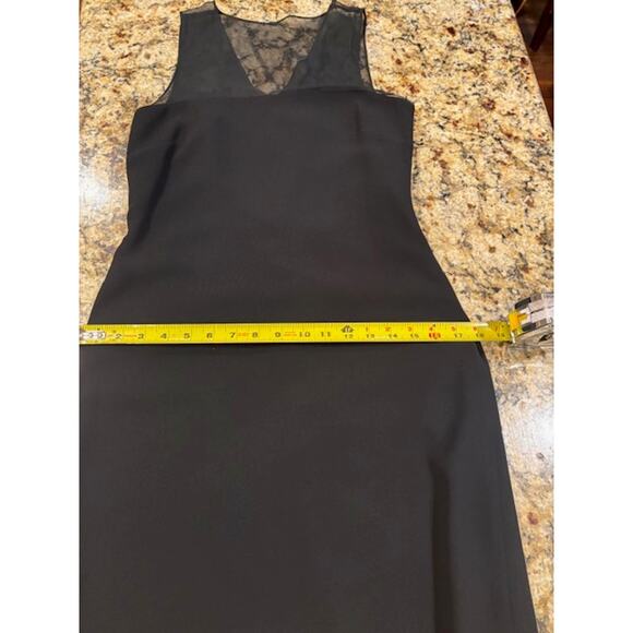 Ralph Lauren Cocktail Dress Wedding Guest Formal Midi Black 100% Silk Size 4 - Picture 9 of 10